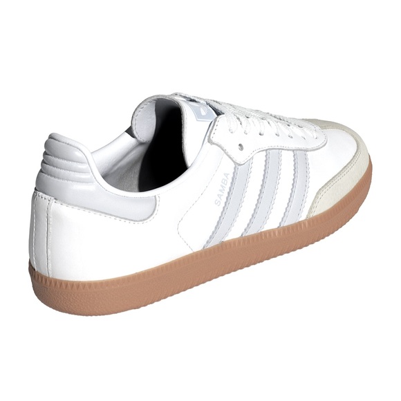 Adidas Samba OG Sneakers - White, Off-White, & Halo Blue - Picture 8 of 8